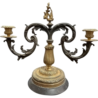 19th Century Louis XV Style 2-Light Candelabra