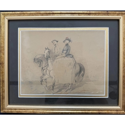 18th Century French Provincial Watercolor