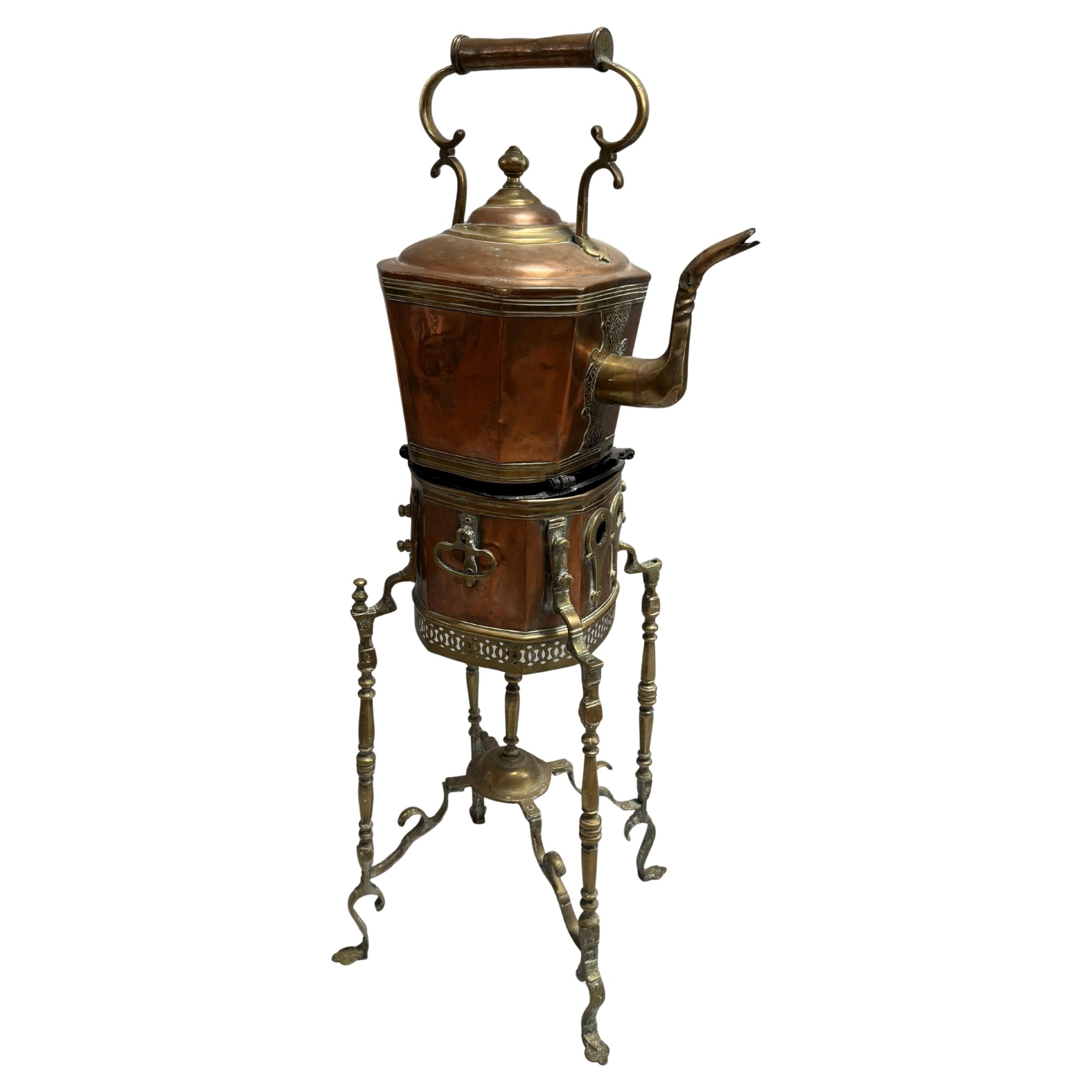 19th Century British Empire Kettle on a Stand