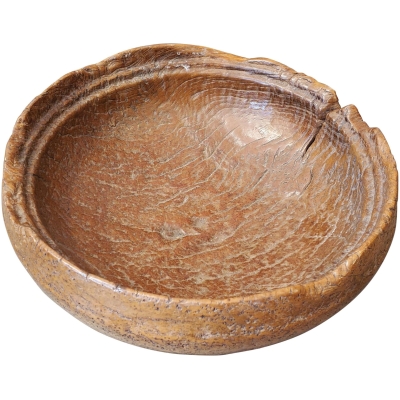 19th Century Indonesian Organic Burled Teak Bowl