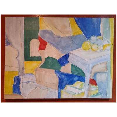 "Elusion II" Abstract Mixed-Media Painting by Louis Shields