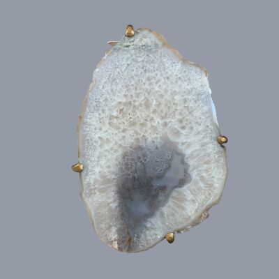 Unusual Modern Handcrafted Geode Drinks Table.